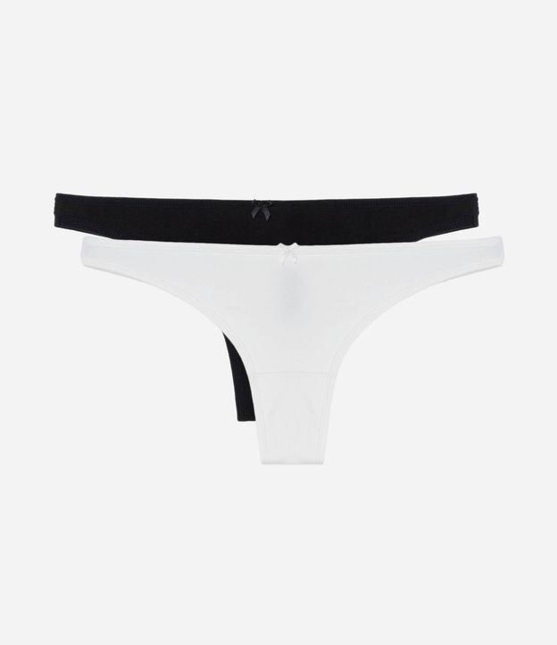 Kit 02 Bombachas Bikini Hilo Doble en Algodón