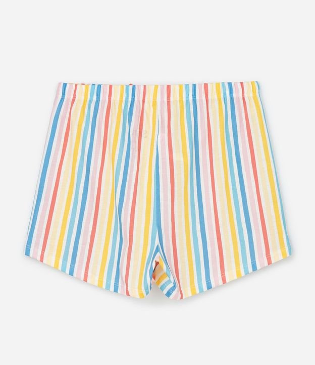 Pijama Corto Infantil con Estampa Rayada y Stitch - Talle 5 a 14 años 5