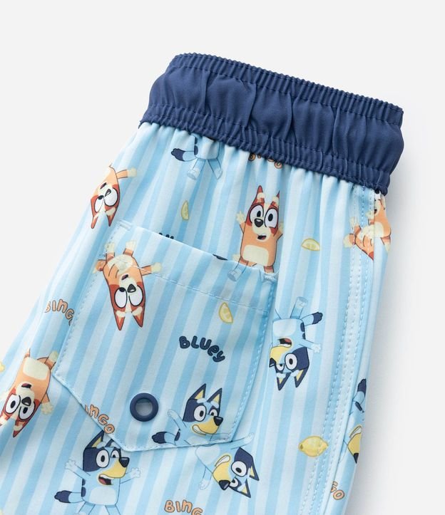 Bermuda Playera Infantil Rayada con Estampa Bluey - Talle 1 a 6 años 5