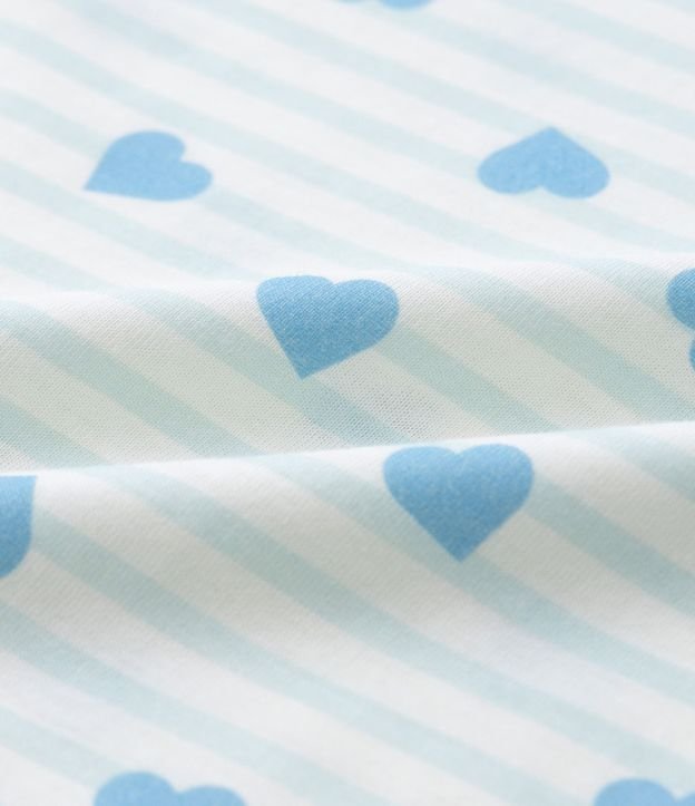 Pijama Infantil corto con Estampa de Corazones y Bordado Love - Talle 2 A 10 años 6