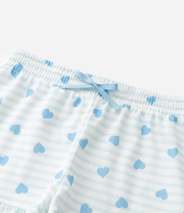 Pijama Infantil corto con Estampa de Corazones y Bordado Love - Talle 2 A 10 años 7