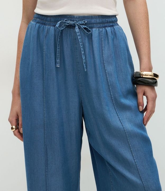 Pantalón Wide Leg en Liocel con Nervura 5