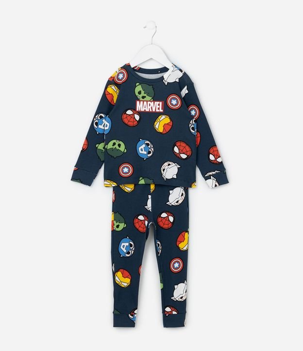 Pijama Largo Infantil Mini Héroes de Marvel - Talle 2 a 6 años 2