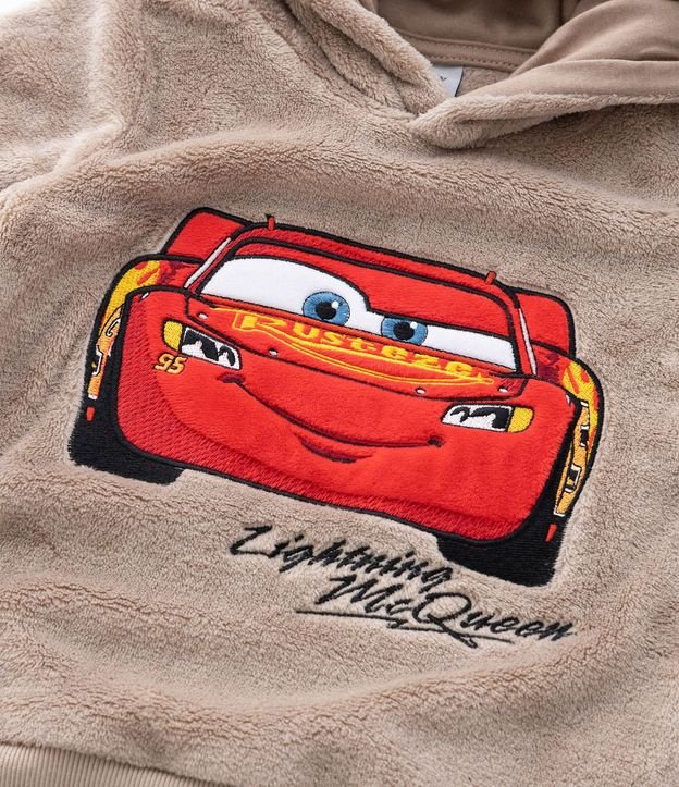 Saco Infantil en Sherpa con Bordado Cars – Talle 1 a 6 años 6