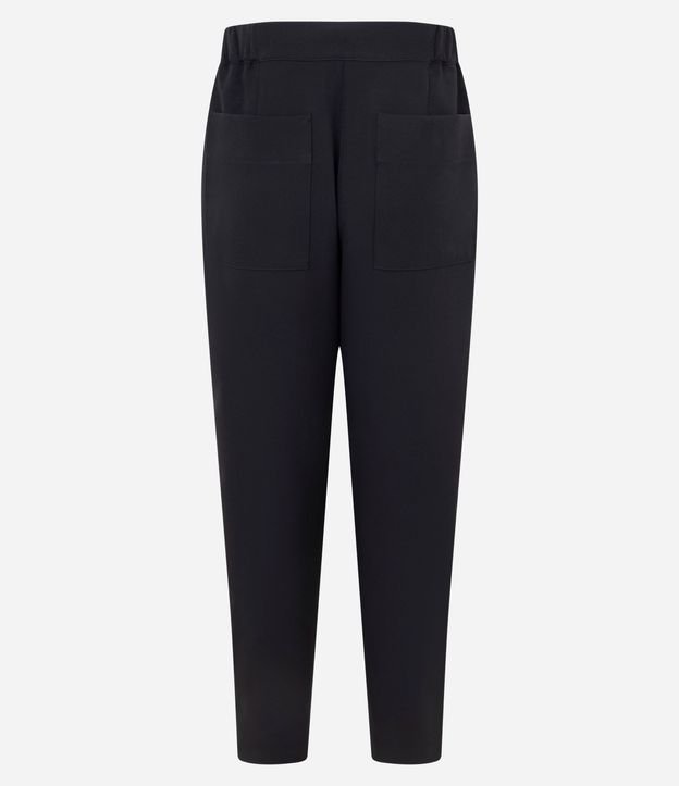 Pantalón Carrot en Crepé con Cintura de Elástico 6