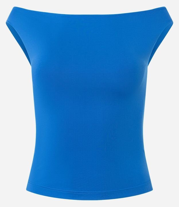 Blusa en Microfibra con Escote Canoa