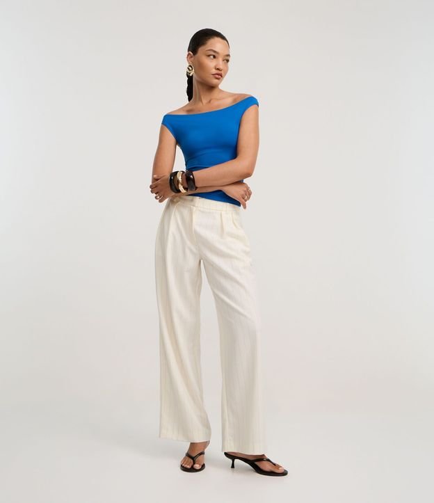 Blusa en Microfibra con Escote Canoa 2