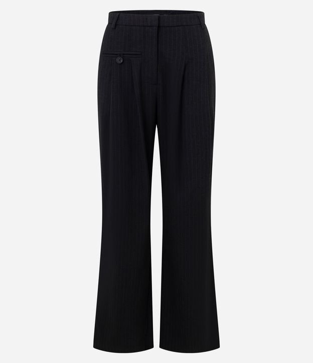 Pantalón Recto Sastre con Raya de Tiza 4