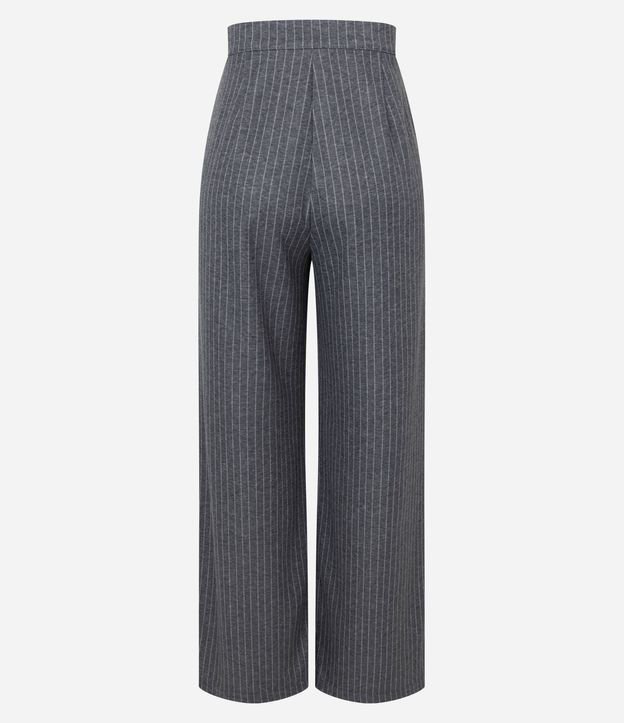 Pantalón Wide Leg Sastre con Raya de Tiza 4