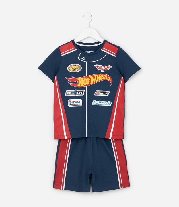Pijama Infantil con Estampa Hot Wheels - Talle 3 a 10 años 1