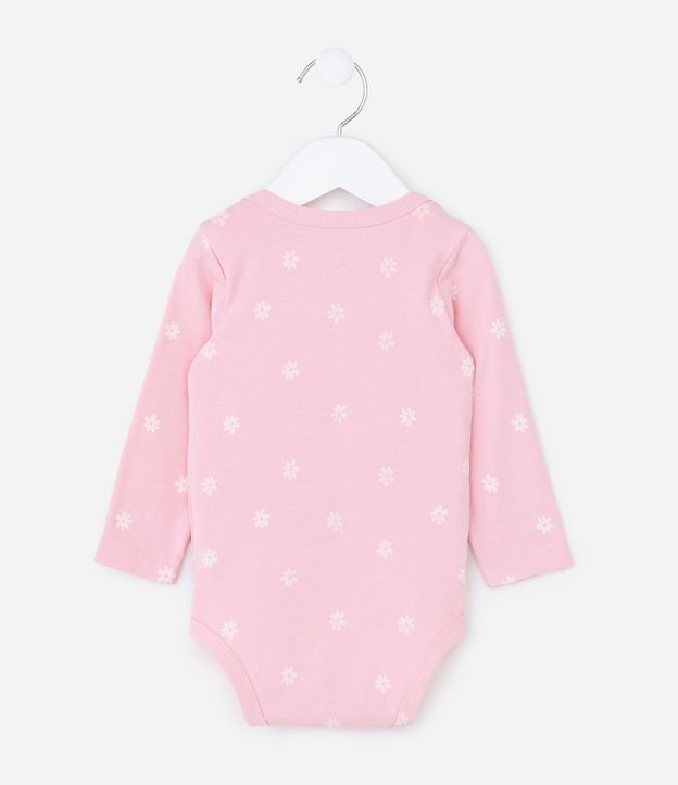 Body Infantil con Estampa de Margaritas - Talle RN a 18 meses 3