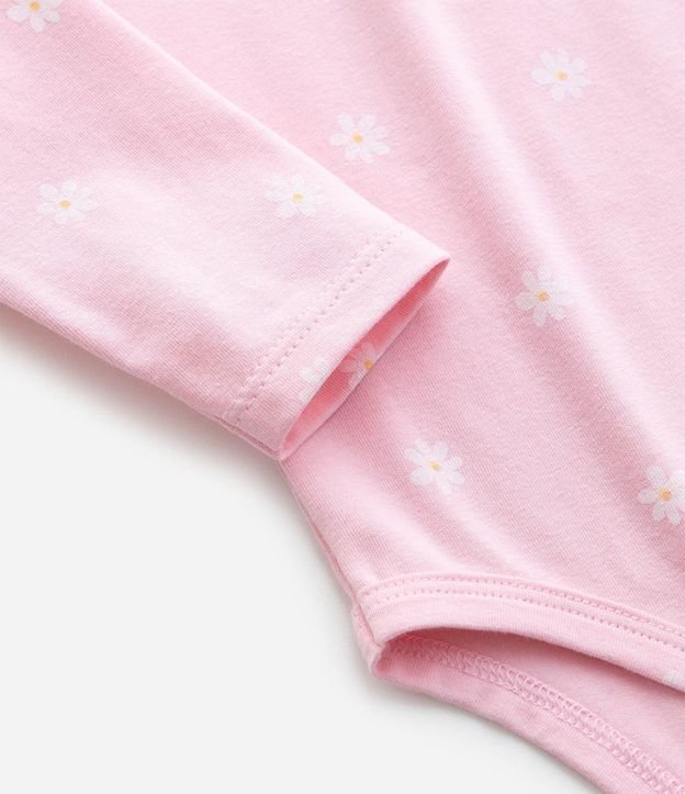 Body Infantil con Estampa de Margaritas - Talle RN a 18 meses 5