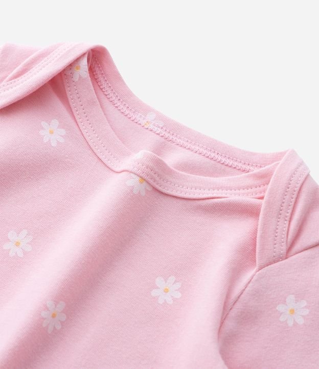 Body Infantil con Estampa de Margaritas - Talle RN a 18 meses 8