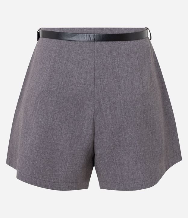 Short en Sastrería Lisa con Cinturón Fino 6