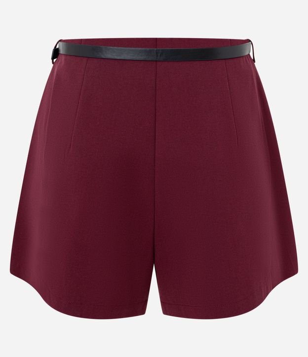 Short en Sastrería Lisa con Cinturón Fino 5