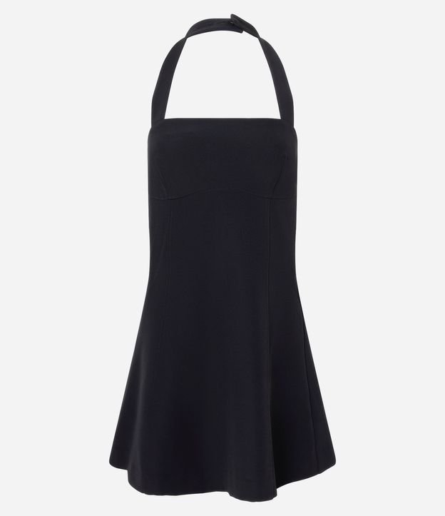 Vestido Corto con Escote Halter Neck 4