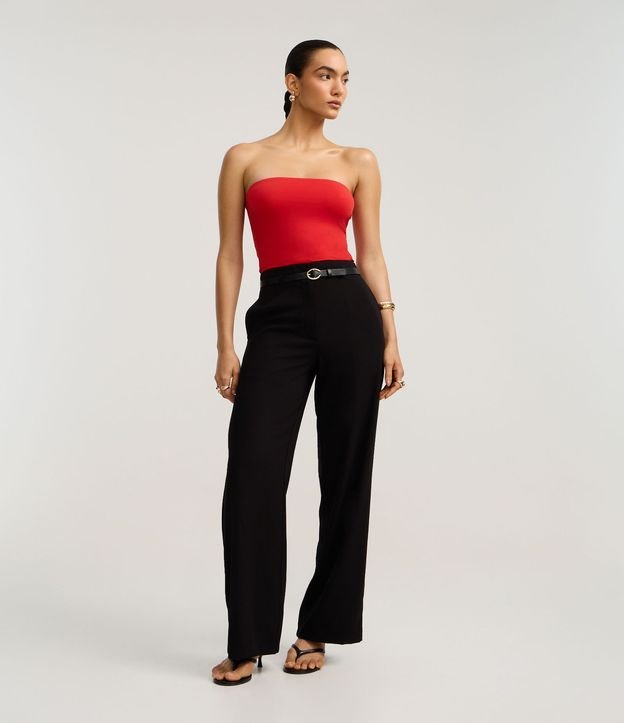 Blusa Ajustada Sin Bretel en Poliamida 2