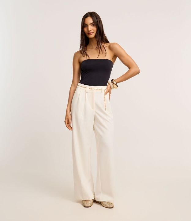 Blusa Ajustada Sin Bretel en Poliamida 2