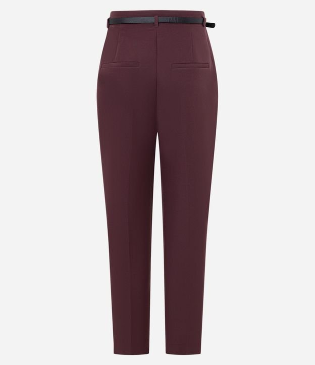 Pantalón Carrot Sastrería en Crepé con Cinturón Fino 6