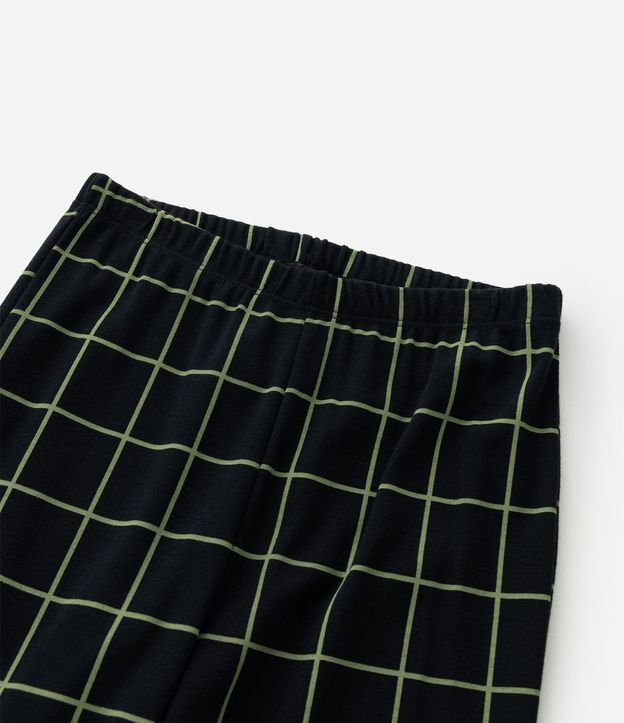 Pijama Largo Infantil con Estampa de Cuadros y Carpincho Skatista - Talle 5 a 14 años 8