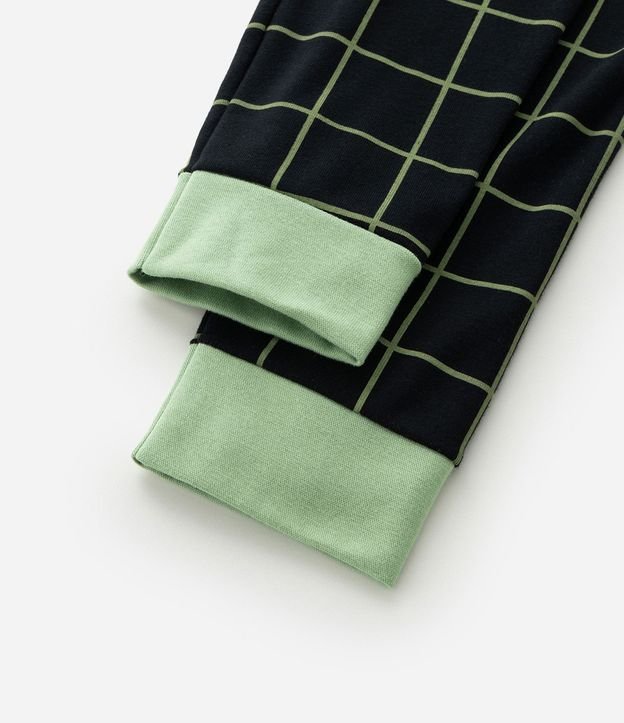 Pijama Largo Infantil con Estampa de Cuadros y Carpincho Skatista - Talle 5 a 14 años 7