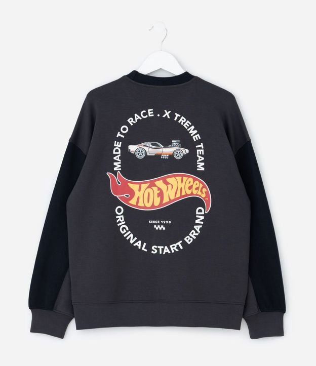 Suéter Infantil Boxy en Tech Fleece con Estampado Hot Wheels – Talle 4 a 12 años 3