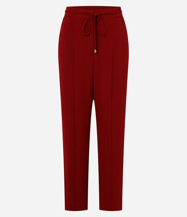 Pantalón Recto en Airflow con Cinturón Para Lazo