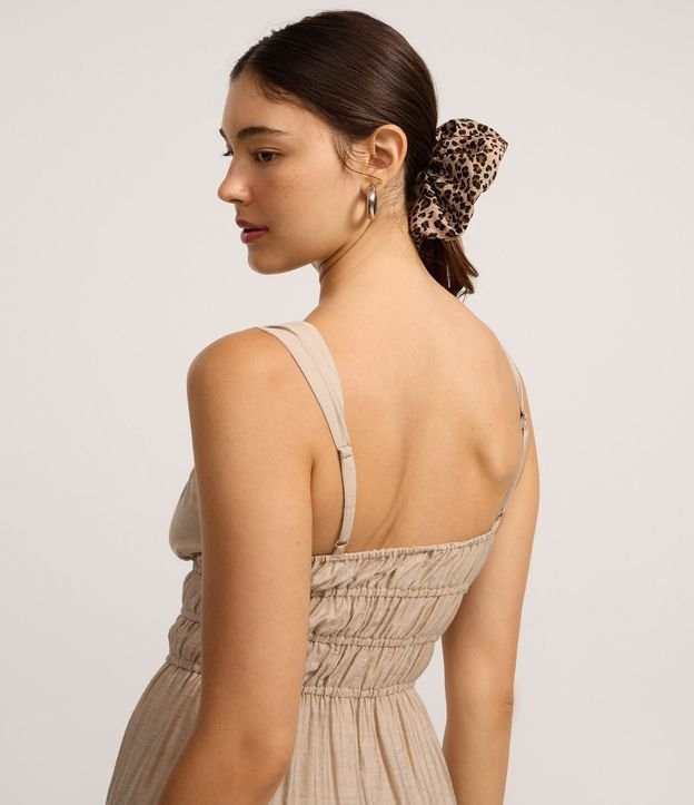 Vestido Evasê Corto con Lazo y Babados 3
