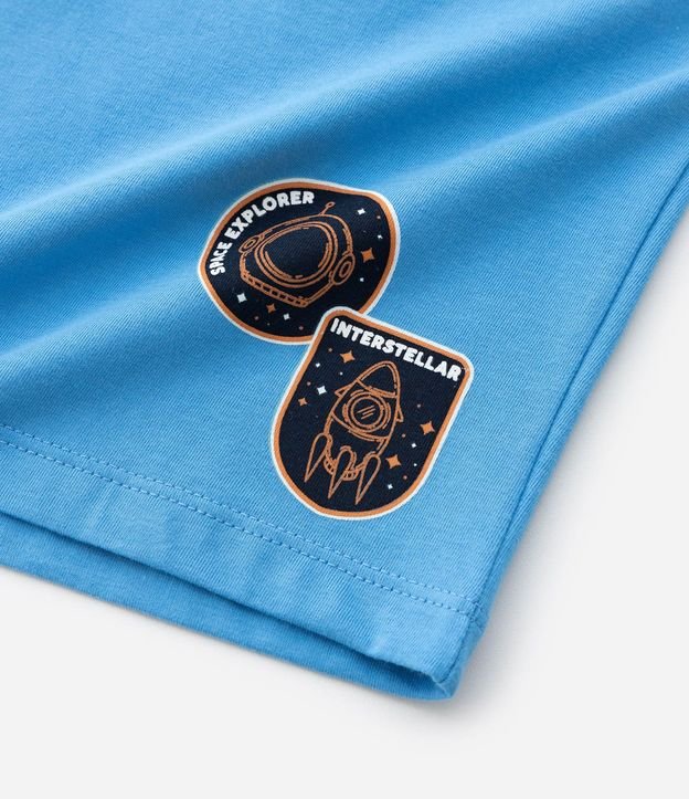 Pijama Infantil con Blusa y Short con Estampa Nasa - Talle 5 A 12 años 11