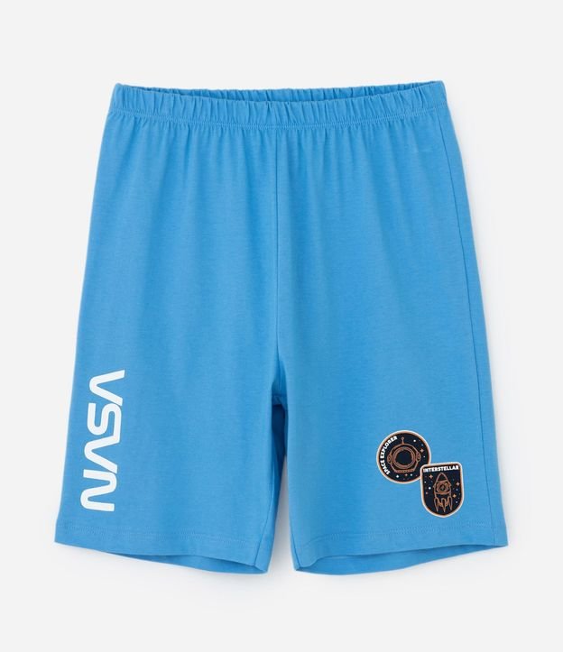 Pijama Infantil con Blusa y Short con Estampa Nasa - Talle 5 A 12 años 5