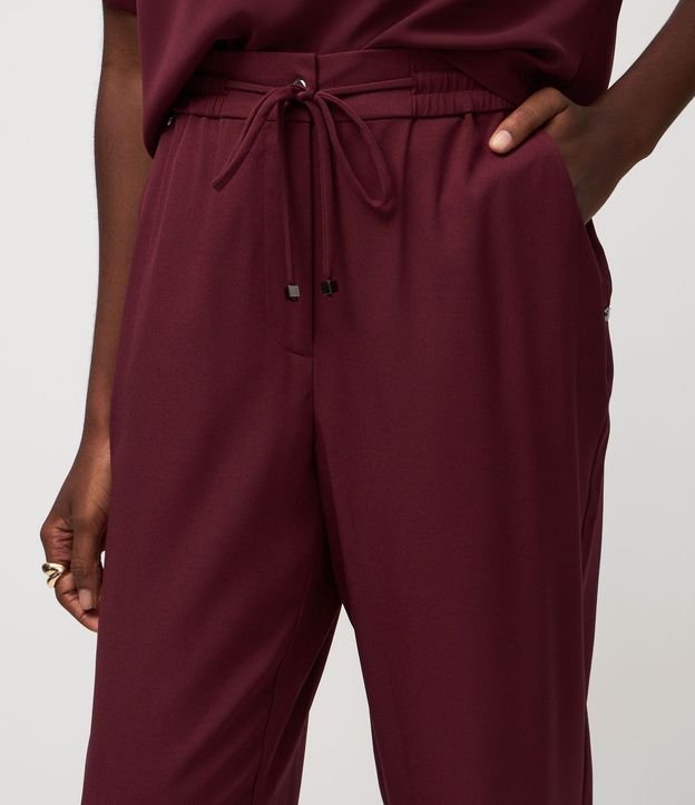 Pantalón Fluido con Cintura Elástica y Lazo 4