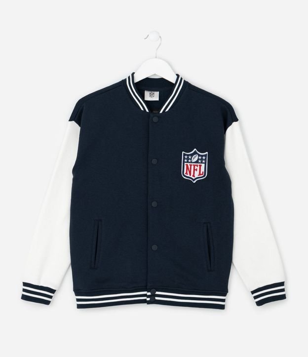 Buzo Infantil Bomber con Bordado de la NFL – Talle 5 a 14 años