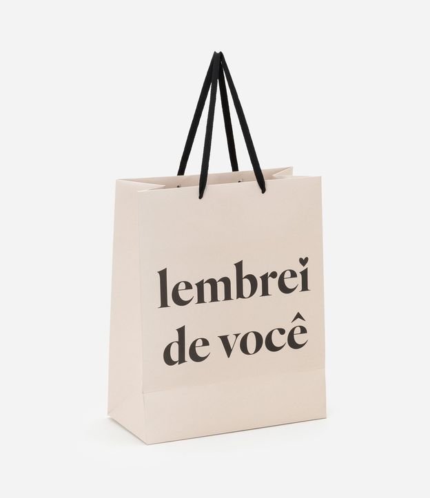 Embalaje de Regalo Mediana con Estampa Lembrei de Você