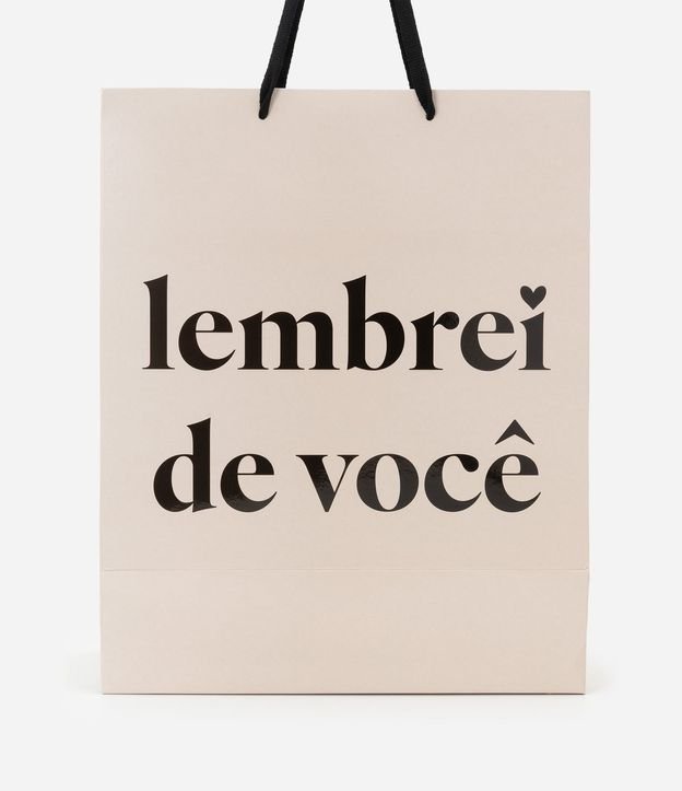 Embalaje de Regalo Mediana con Estampa Lembrei de Você 2