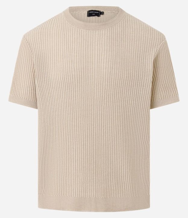 Remera Slim en Punto con Textura Acanalada 6
