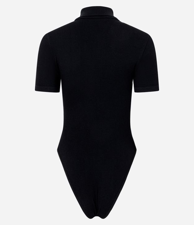 Body Seamless con Cuello Polo y Cremallera Delantera 3