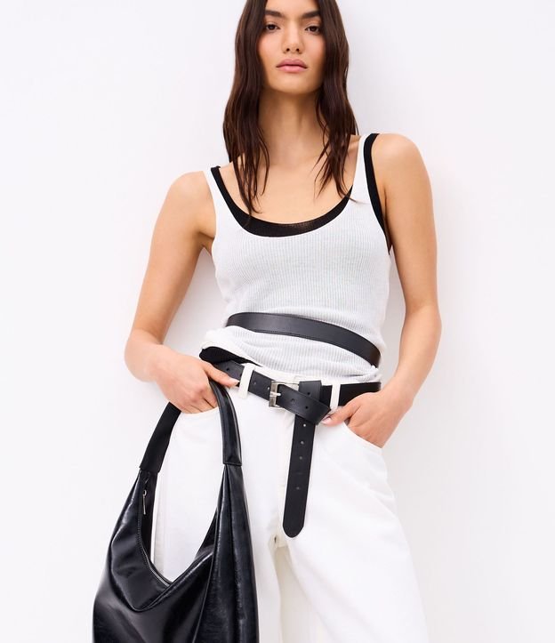 Blusa en Punto con Escote U y Asa Mediana 5