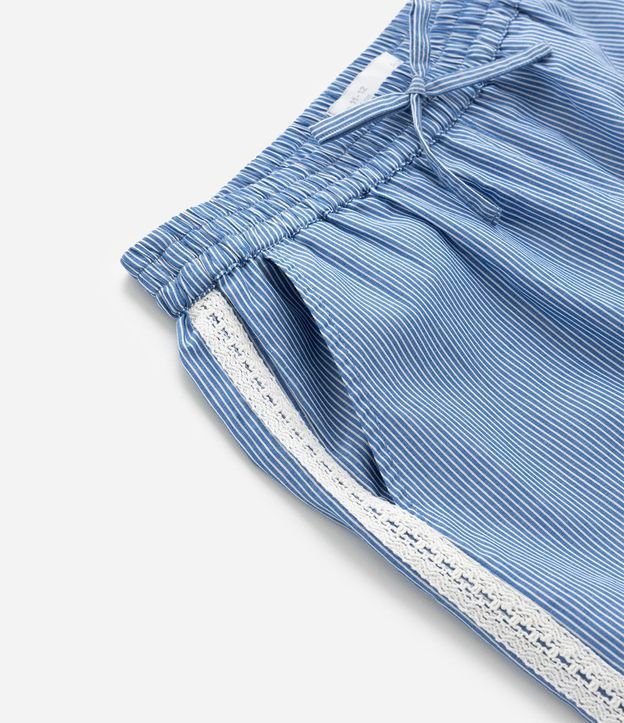 Pantalón Infantil en Tricolina con Rayas y Cordón – Talle 5 a 14 años 7
