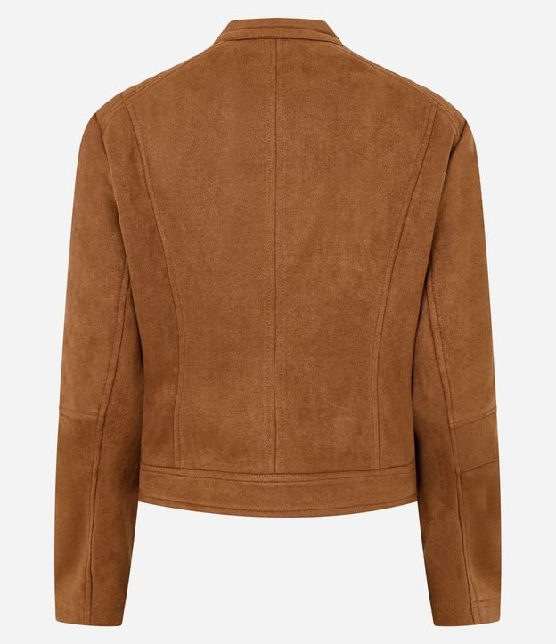 Campera Motorcycle en Gamuza con Cremallera Lateral 7