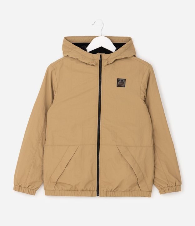 Campera Bomber Infantil con Capucha y Forro Polar – Talle 5 a 14 años 2