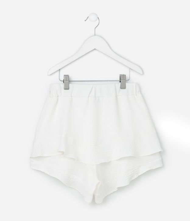 Short Pollera Infantil en Airflow con Volados - Talle 7 a 14 años 3