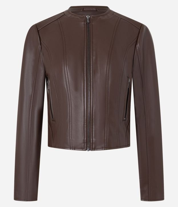 Campera Básica en Pu con Cierre Track 5