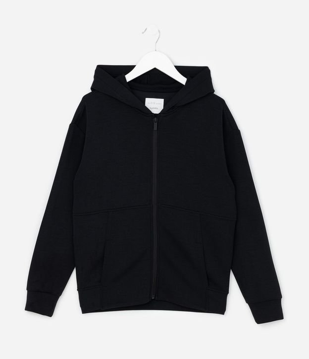 Campera Infantil con Capucha y Cremallera - Talle 5 A 14 años 2