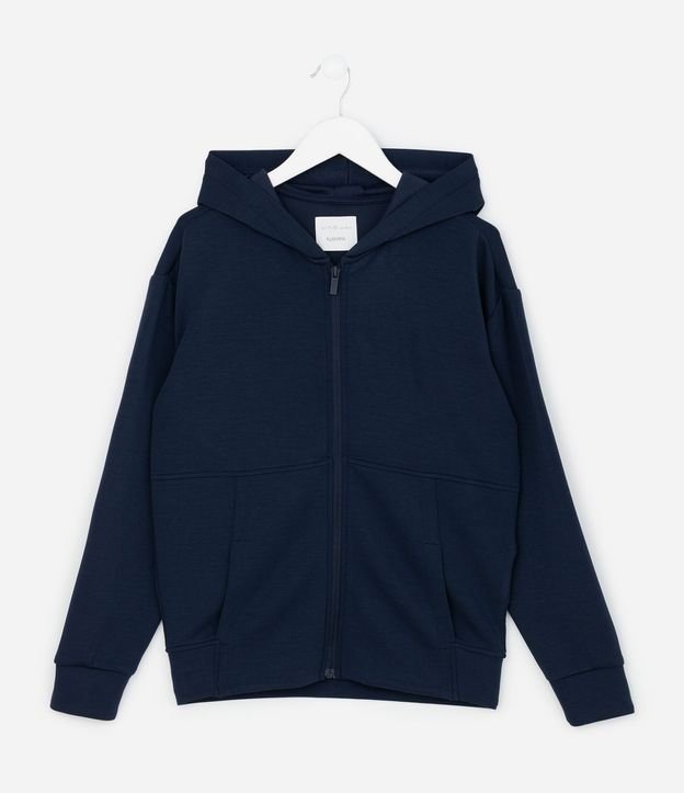 Campera Infantil con Capucha y Cremallera - Talle 5 A 14 años 2