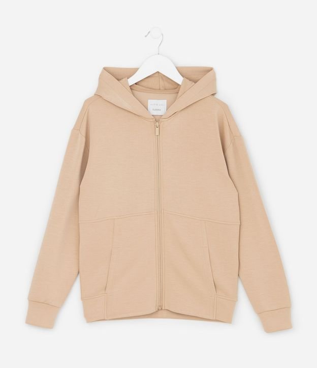 Campera Infantil con Capucha y Cremallera - Talle 5 A 14 años 2