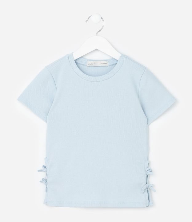 Blusa Slim Infantil con Abertura y Lazos Laterales - Talle 7 a 14 años 2