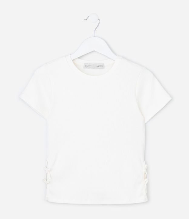 Blusa Slim Infantil con Abertura y Lazos Laterales - Talle 7 a 14 años 2