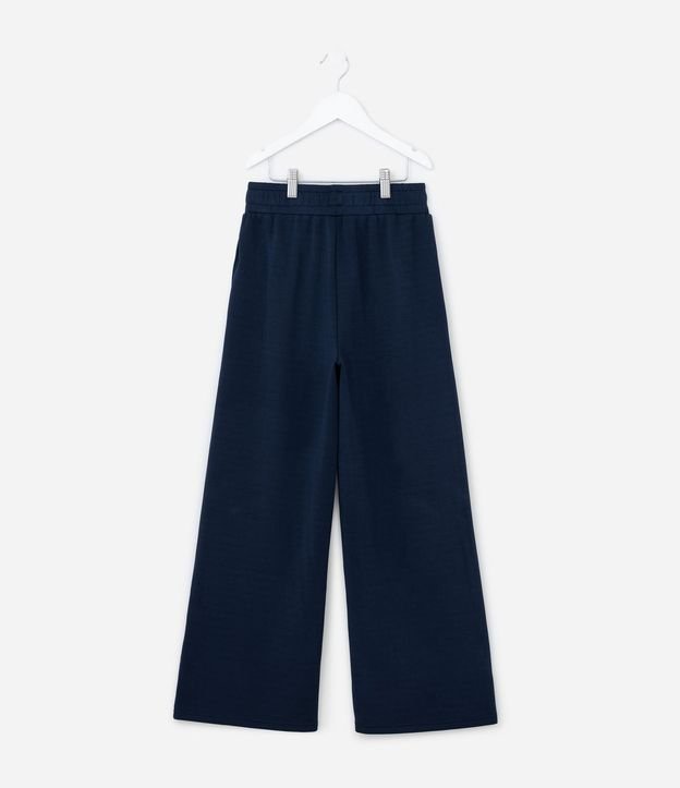 Pantalón Infantil Wide Leg en Algodón Liso Sin Felpa - Talle 5 A 14 años 3