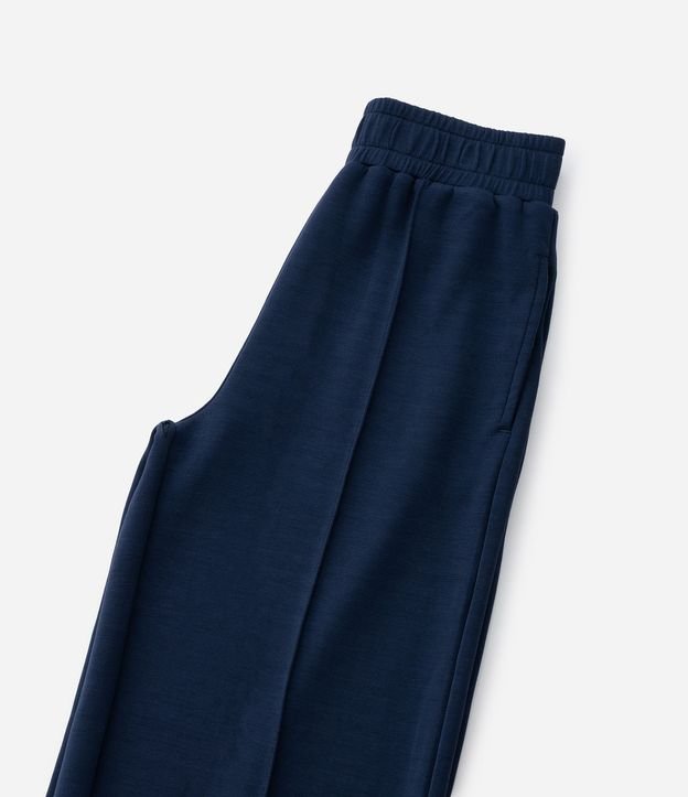 Pantalón Infantil Wide Leg en Algodón Liso Sin Felpa - Talle 5 A 14 años 5