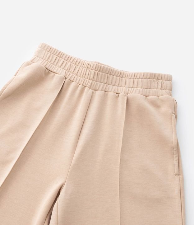Pantalón Infantil Wide Leg en Algodón Liso Sin Felpa - Talle 5 A 14 años 7